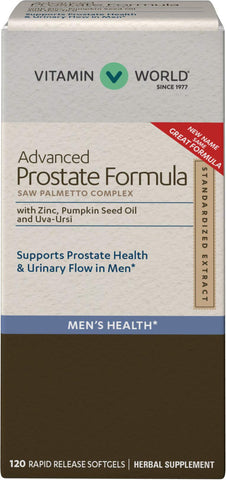 Vitamin World Advanced Prostate Formula Saw Palmetto Complex 120 Softgels, Su... Vitamin World Advanced Prostate Formula Saw Palmetto Complex 120 Softgels, Su...