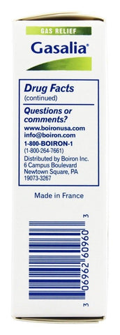 Gasalia, Gas Relief, Unflavored, 60 Meltaway Tablets, Boiron