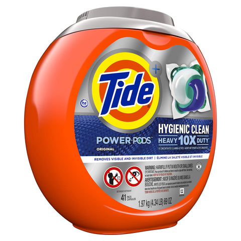 Tide Hygienic Clean Heavy 10x Duty Power PODS Laundry Detergent Soap Pods, Or...
