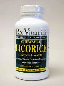 Rx Vitamins DGL Licorice 500 mg - 90 Tablets