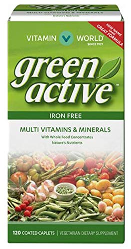 Vitamin World Green Active™ Multi Vitamins and Minerals, 120 caplets