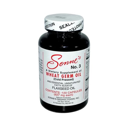 Sonne's No. 3 Wheat Germ Oil Capsules, 627 Mg, 120 Count