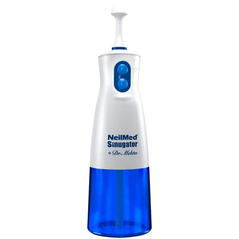 NeilMed Sinugator Cordless Pulsating Nasal Wash Kit with One Irrigator, 30 Pr...