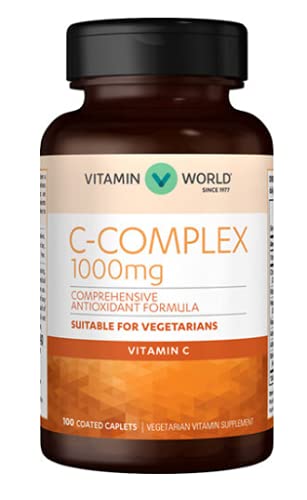 Vitamin World C-Complex 1000 mg.Comprehensive Antioxidant Formula Suitable fo...