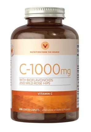 Vitamin World C-1000 mg with Bioflavonoids and Wild Rose Hips Vitamin C 250 C...