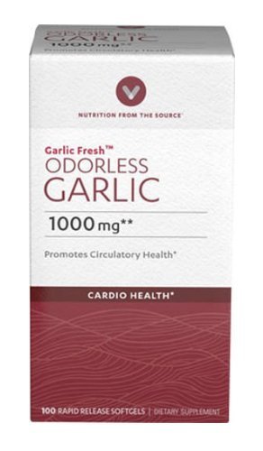 Vitamin World Odorless Garlic Softgels 1,000mg.Garlic Extract 100 rapid relea...