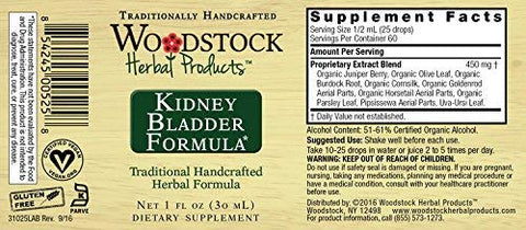 Woodstock Herbal Products Kidney Bladder Formula, 1 FZ