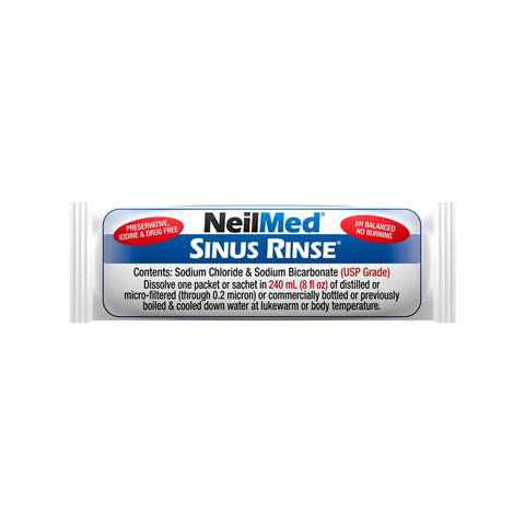 NeilMed Sinus Rinse All Natural Relief Premixed Refill Packets 100 Each