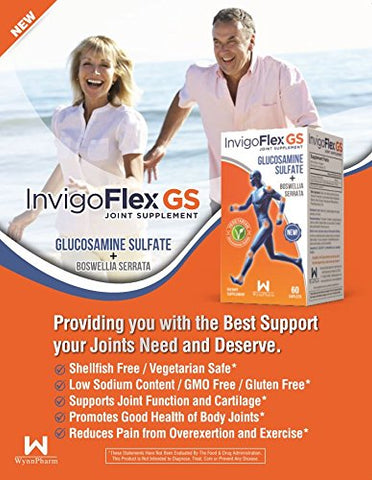 INVIGOFLEX® GS - Glucosamine Sulfate (Shellfish Free, Sodium Free & Vegetaria...