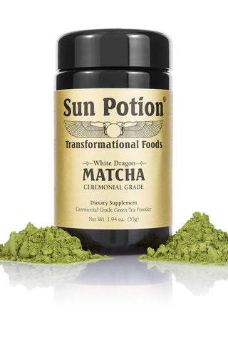 Sun Potion White Dragon Matcha - Ceremonial Grade Green Tea Powder (55g)