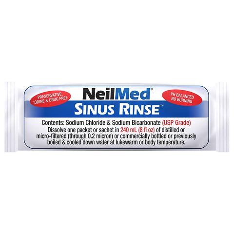 NeilMed Sinugator Cordless Pulsating Nasal Wash Kit with One Irrigator, 30 Pr...