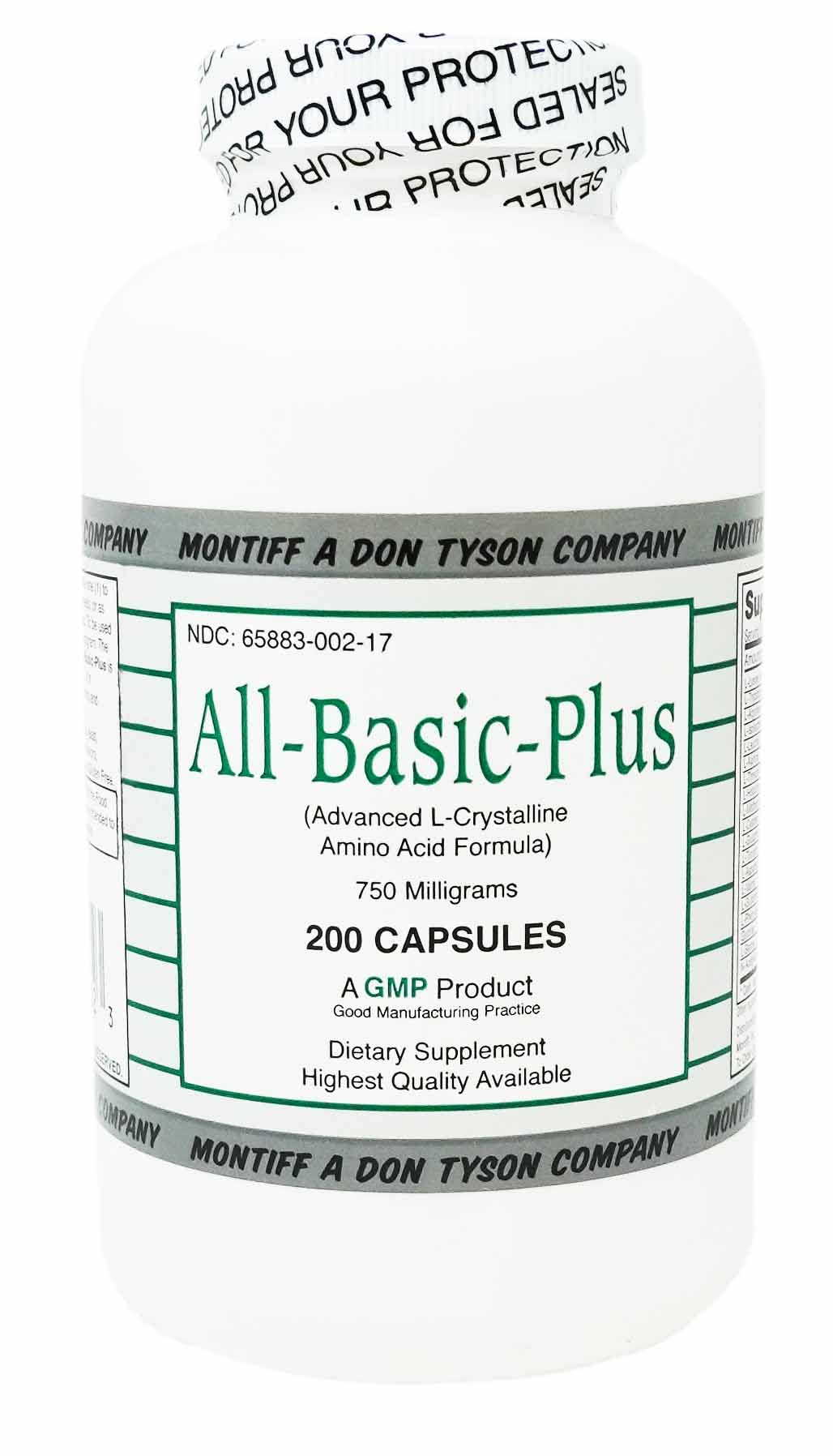 Montiff All Basic Plus Advanced Amino Acid Formula 200 Capsules