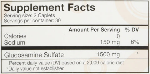 DONA Crystalline Glucosamine Sulfate 60 caplets [Health and Beauty]