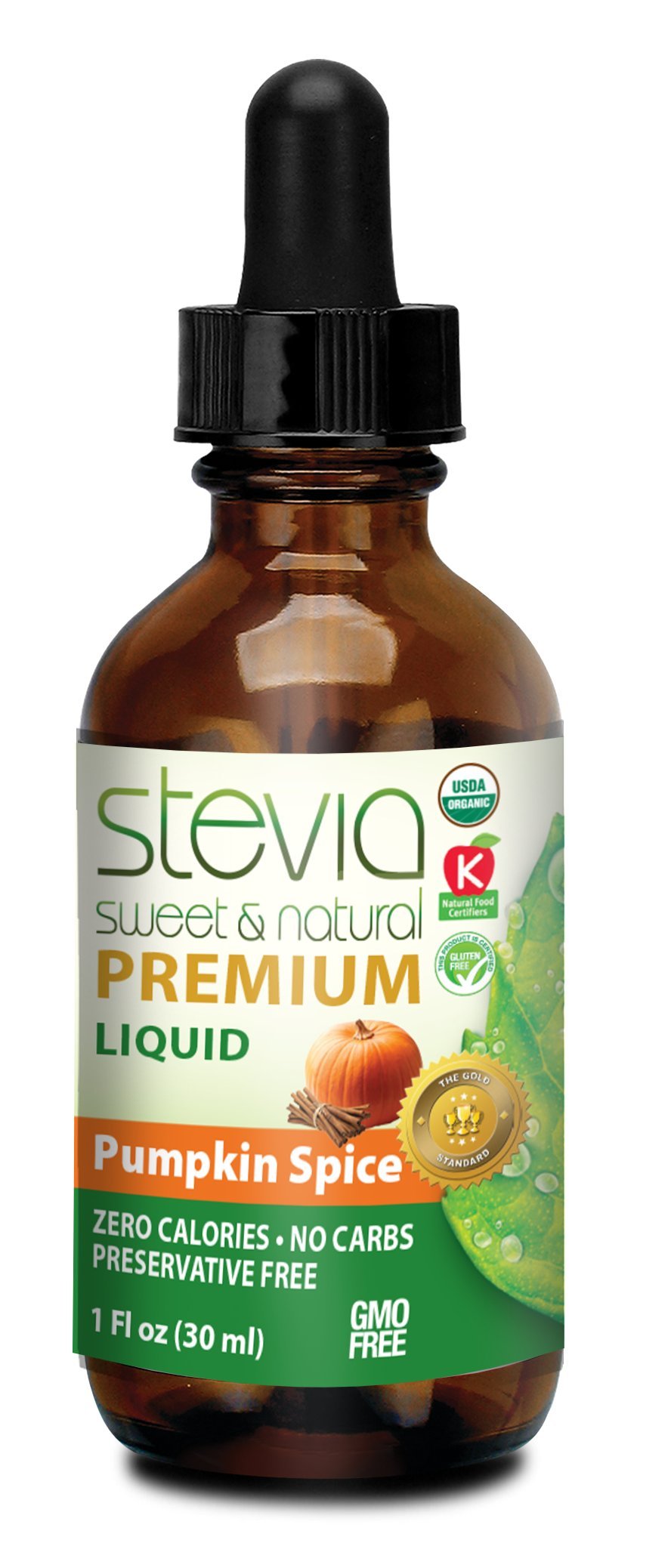 ANUMED INTERNATIONAL Pumpkin Spice Stevia Liquid, 0.02 Pound