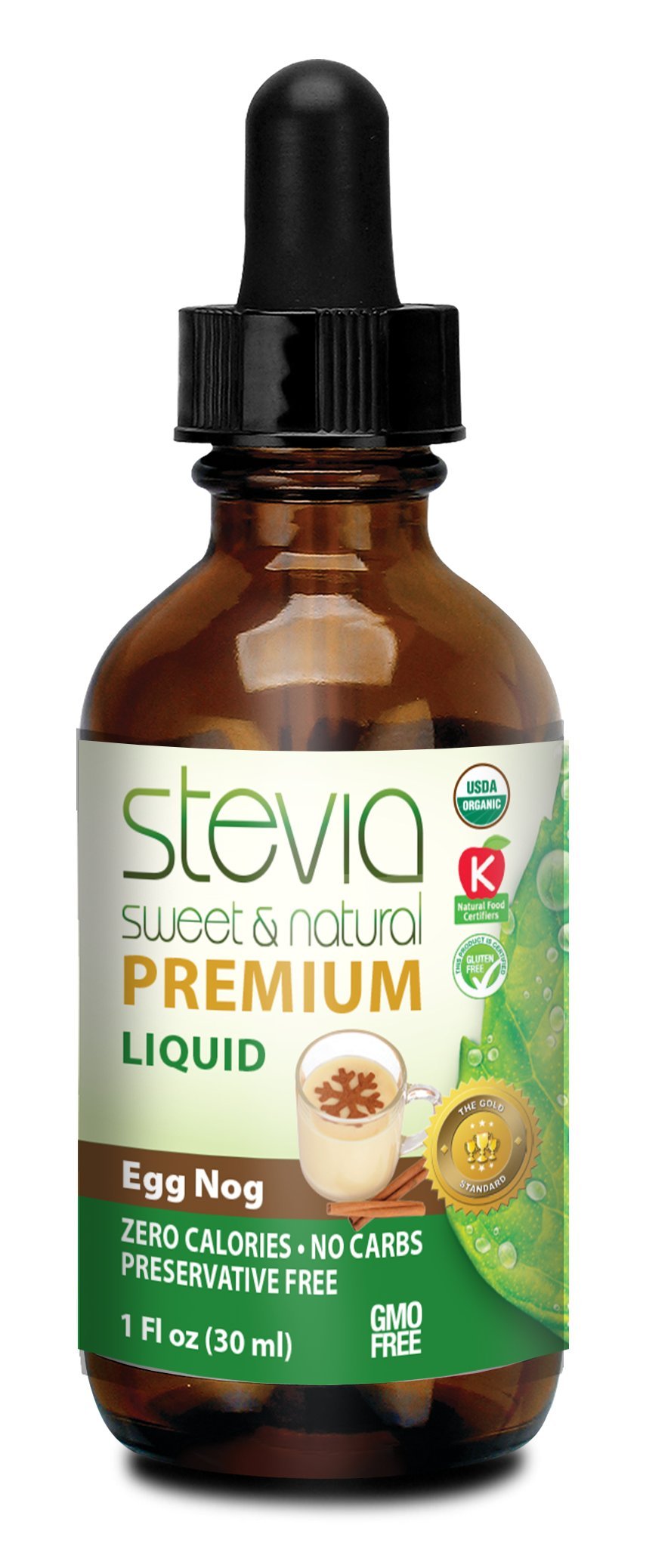 ANUMED INTERNATIONAL Egg Nog Stevia Liquid, 0.02 Pound