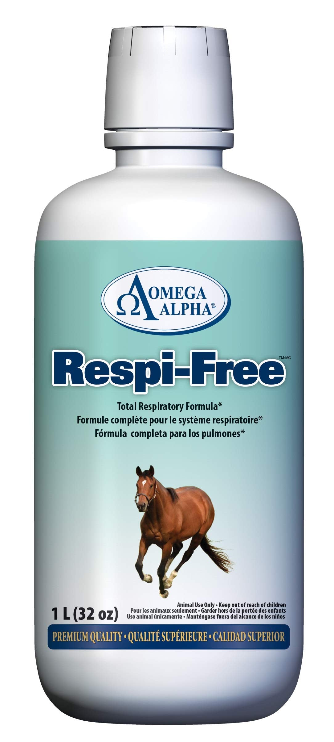 Omega Alpha Equine Respi-Free 32oz.