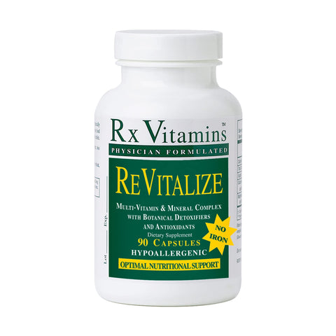 Rx Vitamins ReVitalize with No Iron Dietary Supplement, 90 Capsules