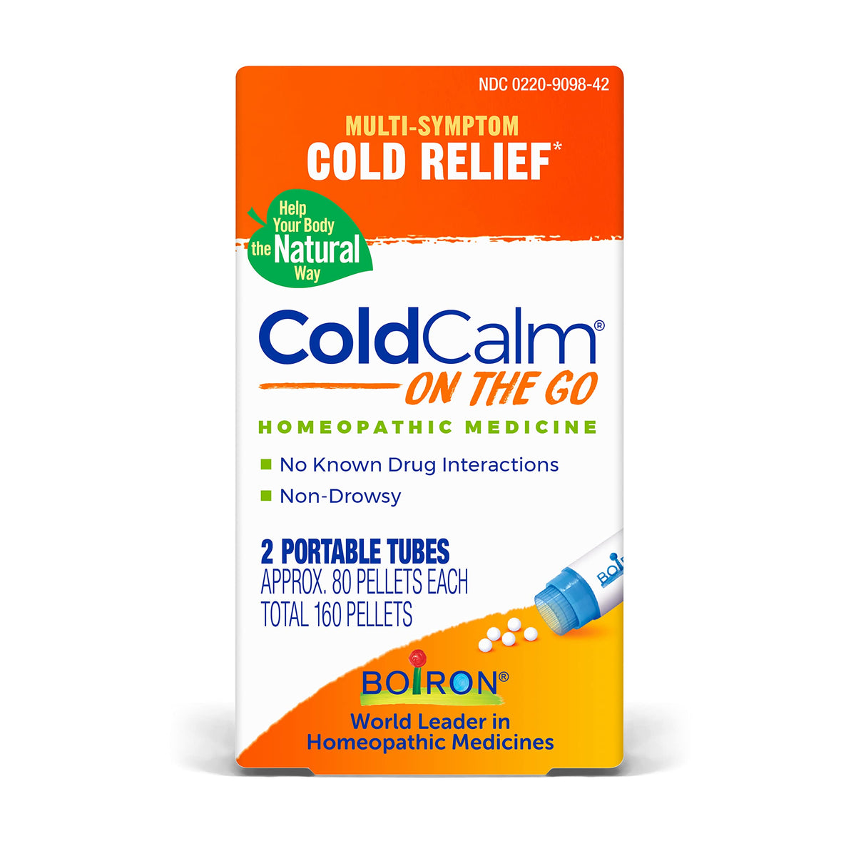 Boiron ColdCalm On The Go Cold Relief for Sneezing, Runny Nose, Nasal Congest...