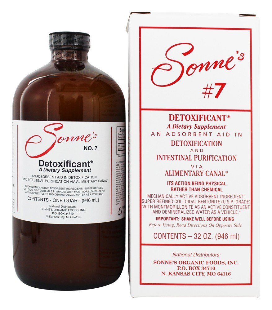 Sonne's - Detoxifying Liquid Hydrated Bentonite Clay #7, 32 Oz