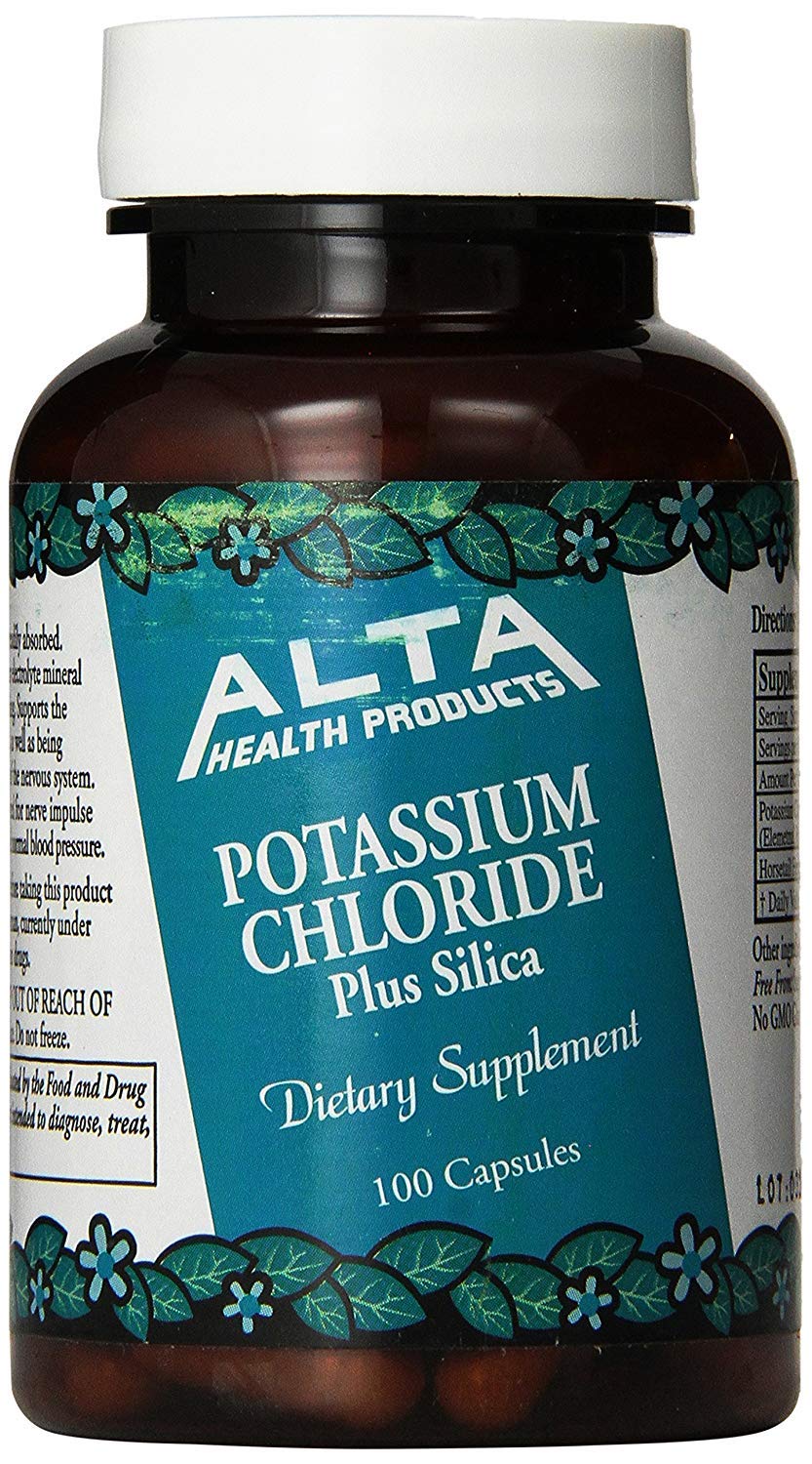 Alta Health Potassium Chloride and Silica Capsules, 100 Count