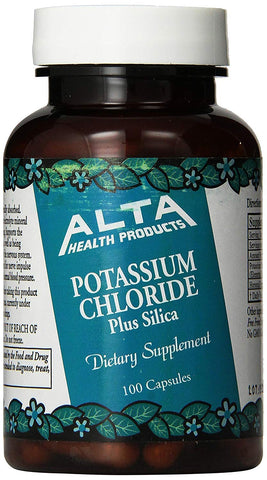 Alta Health Potassium Chloride and Silica Capsules, 100 Count