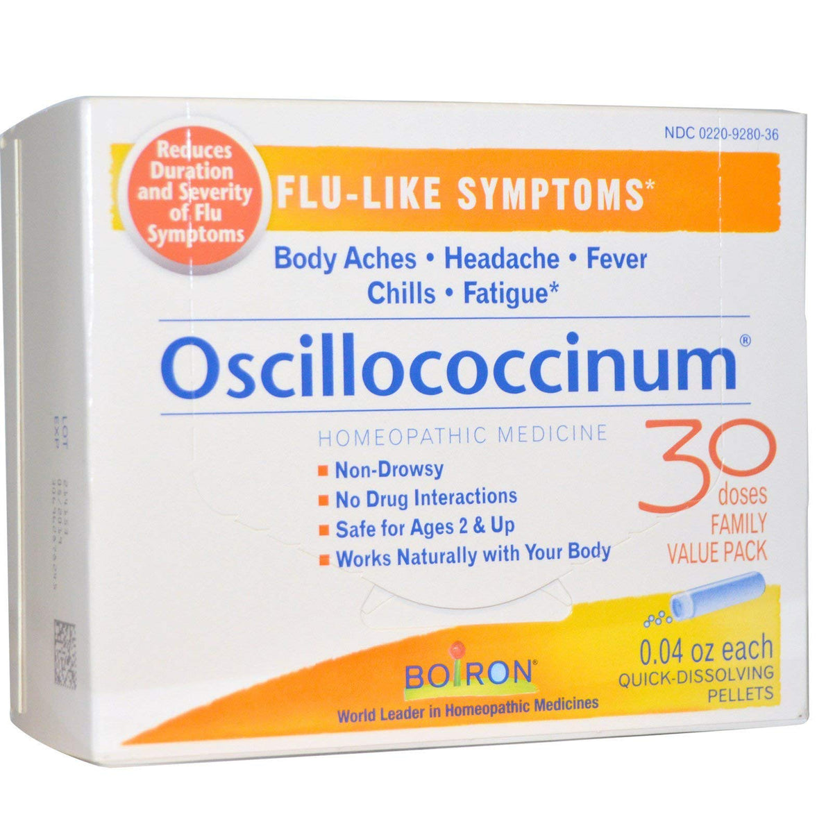 Boiron Homeopathic Oscillococcinum 30 doses Cold & Flu