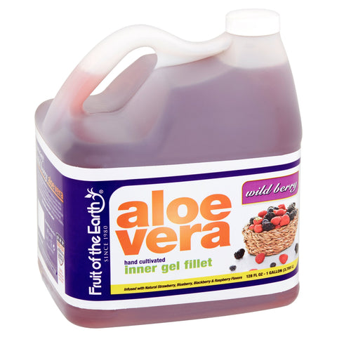 Fruit of the Earth Wild Berry Aloe Vera Juice, 128 Fl. Oz