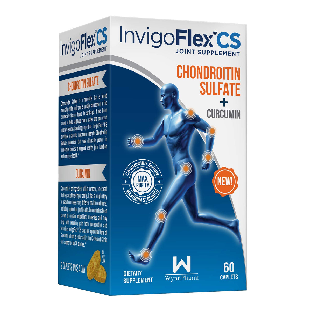 INVIGOFLEX® CS - Chondroitin Sulfate with Turmeric Curcumin Non GMO for Knee,...