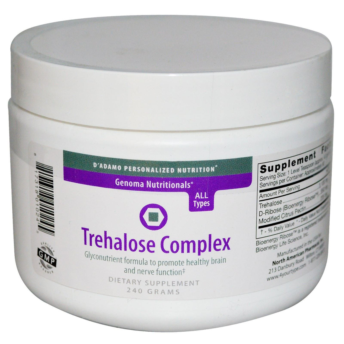 D'Adamo Genoma Nutritionals Trehalose Complex -- 240g