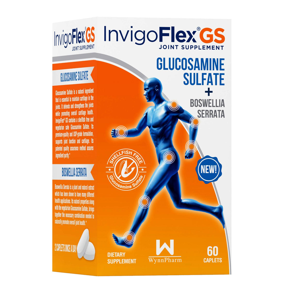 INVIGOFLEX® GS - Glucosamine Sulfate (Shellfish Free, Sodium Free & Vegetaria...